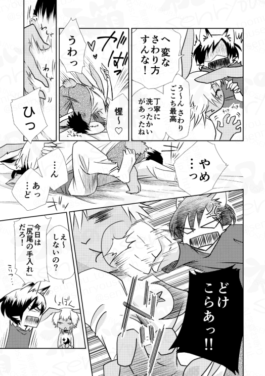 しっぽのおていれ